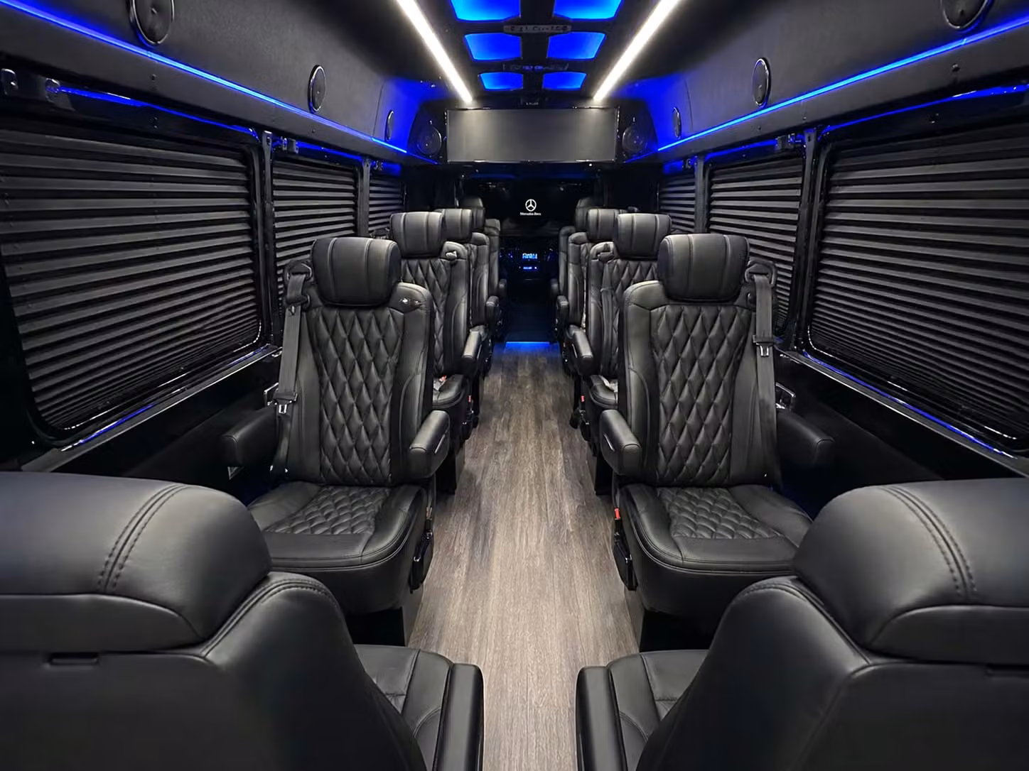 sprinter van with driver inside