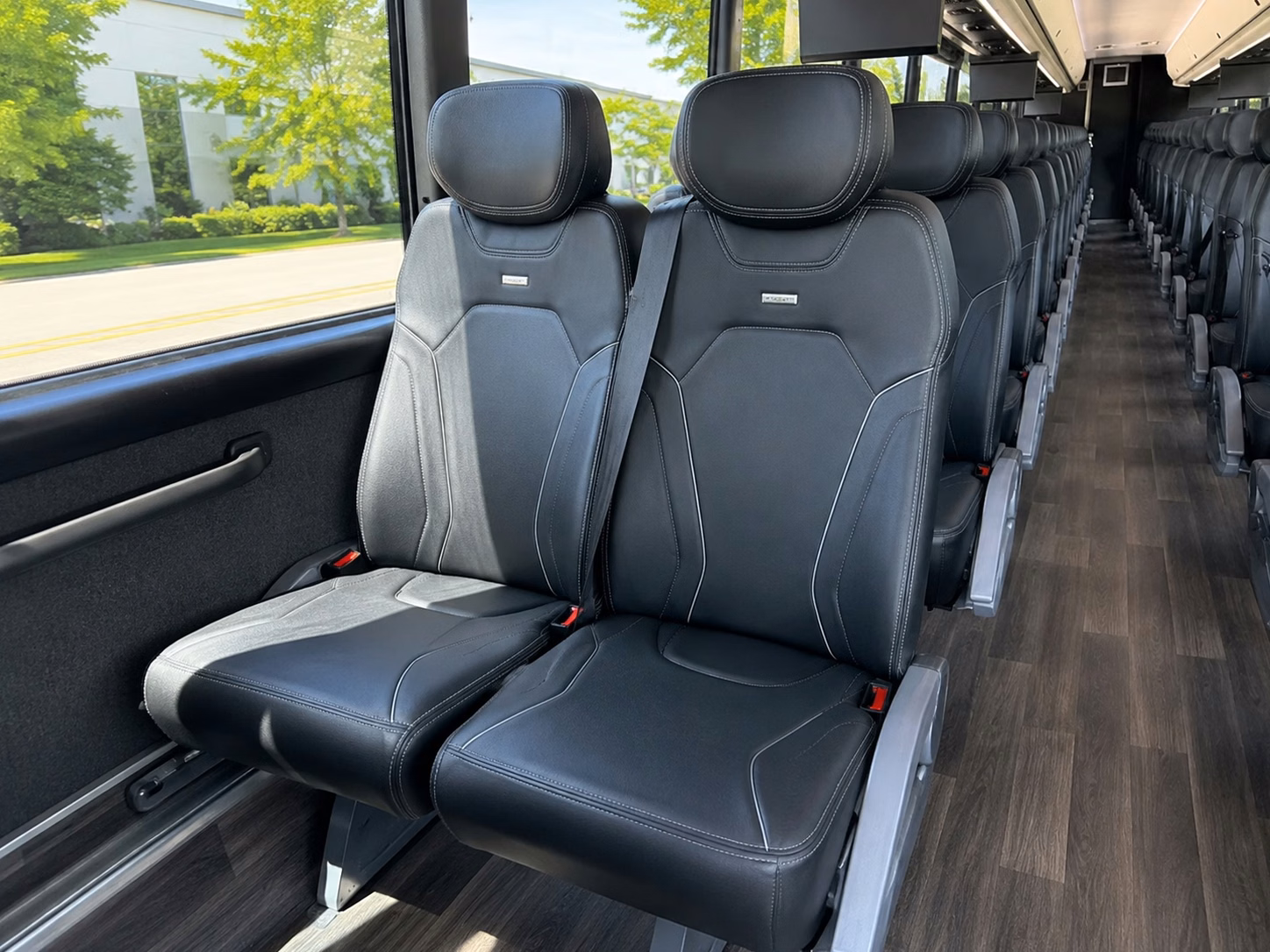 wichita charter bus interior