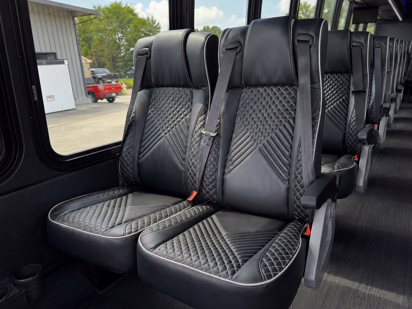 wichita charter bus rental interior